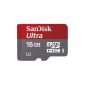 SanDisk Ultra 16GB microSDHC Class 10 Memory Card (incl. SD adapter and a free Memory Zone app) [Amazon Frustration-Free Packaging] (optional)