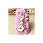 3D Crystal Bling Flower Protective Carrying Case with Rhinestone for Samsung Galaxy S3 Mini I8190 Smartphone (Electronics)