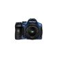 Pentax K-30 Digital SLR Camera (16 Megapixel, 7.6 cm (3 inch) display, weatherproof, full HD, prism finder) with 18-55mm Lens Kit DAL Blue (Electronics)