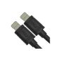 RND Apple Certified Cable 2x 8-pin Lightning to USB (1.8 m / black) for iPhone (6/6 Plus / 5 / 5S / 5C), iPad (Air / Mini), iPod Touch (Wireless Phone Accessory)