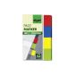 Sigel HN670 PageMarkers transparent, 160 sheets, green, yellow, blue, red, stripes Size: 50 mm x 20 mm (Office supplies & stationery)