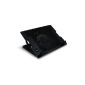 Lavolta Support for PC Notebook Cooler Asus G73JH K70IO K72F X72DR X72F K70IJ - 2x USB 2.0 Hub ports - 1x Fan - Black (Electronics)