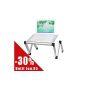 SoBuy FBT24 Sil-bed table ergonomically TableStand - Foldable Laptop Stand and iPad Foldable Tilting -Silver