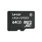 Lexar LSDMI64GABEUC10 Class 10 microSDXC 64GB memory card (accessories)