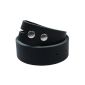 Leather change belts | belt for belt buckle / Buckle | black | lightbrown | darkbrown | waist 90 - 115cm (Textiles)