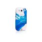 White Diamonds Liquid Case / Protective Case for Samsung Galaxy S3 - Blue (Electronics)