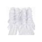 10x Bow Tie ribbon satin + tulle decoration for wedding car # 057 (Toy)