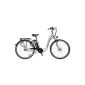 Prophete Ladies E-Bike Alu-City 28 inch ECC 400, olive brown-silver gray, Frame height: 45 cm, tire size: 28 inches (71 cm), 52039 (Equipment)