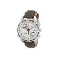 Timex Men's Wrist Watch Analog leather brown T49866D7 (clock)
