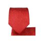 Ties Set 2Pcs 100% silk red uni paisley wedding wedding tie with handkerchief (Textiles)