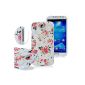 VCOER for Samsung Galaxy S4 SIV i9500 Flowers Case small petals pattern color design decoration PC Case / Cover / Cover / PC Skin / Case Phone Case - Design of PC (Electronics)