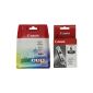 BCI6 4 Pack Canon Ink Cartridges jets Imprimnate Assorted Colours (Office Supplies)