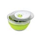 Emsa Smart Kitchen 507492 Salad spinner Retractable Transparent / Green 4.5L (Kitchen)