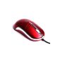 HAMA Easyline Challenger optical mouse 800dpi optical mouse red red 3 button mouse with scroll wheel, WIN98, ME, 2000, XP, Vista, Win7 accurate scanning (electronic)