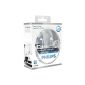 Philips White Vision xenon effect H7 headlight bulb 12972WHVSM, set of 2 (Automotive)