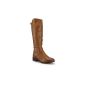 Women's Fall Boots - send boots in smooth leather look with a subtle golden Label Stick (Textiles)