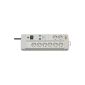 Brennenstuhl Premium-Line Surge Protection-socket 8-way light gray with switch 1256550378 (tool)