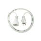 Brennenstuhl quality plastic extension cable 2m white, 1168120015 (tool)