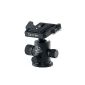 Giottos Ball head with GTMH1312-652 Friktionsfunktion and quick release plate (Weight: 0.36 kg, max. Load: 6 kg) (Electronics)