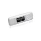 Transcend MP330 8GB MP3 Player (FM radio, FM recording, microphone, line-in function, 90dB, USB 2.0) White (Electronics)