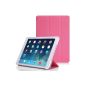 iPad Air 2 Case - MoKo Ultra Slim Leather Cover Leather Folio Leather Case Cover with Stand Case Smart Case Auto Sleep / Wake up Function for Apple iPad Air 2 / iPad 6, ROSA (Electronics)