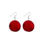 Sg Paris Fashion Jewelry Earrings Hook H3cm Red Circle Metal and Pearl (Jewelry)