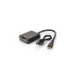 Mini HDMI to VGA with Audio adapter cable, up to 1080p Full HD, converters, HDTV support for PCs, laptops, tablets, camcoders points to VGA (Electronics)