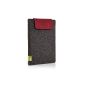 Almwild Case for Apple iPad Air / Air2 in slate gray with lock - flap in Bordeaux / Smart Cover -suitable !.  Handmade in Bavaria (Electronics)