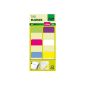 Sigel HN203 Tab marker film, sticky flags, extra strong, 25 x 38 mm, 60 sheets, lemon / pink / blue / purple / white / yellow (Office supplies & stationery)