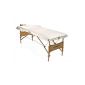 Kinetic Sports Table bed massage bench MB01 cosmetics folding 3 Creme safe areas included