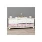 Landhaus dresser cabinet white sideboard with 3 drawers 3 baskets Rosa respect NEW