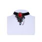 Yazilind jewelry spike collar necklace Lolita Gothic Rose Flower Necklace Pearl Sexy Noble for women (jewelery)