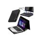Navitech cover in black faux leather case for Asus Transformer Book T200 TA (Electronics)