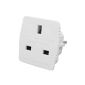 Mumbi travel plug adapter UK-Germany WEISS UK Adapter -. plug adapter from UK ENGLAND A German outlet 220V (electronic)