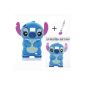 Blue 3D Stitch Silicone Cover Case + Luxury Phone For Samsung i9100 Galaxy S2 II i9105 (Electronics)