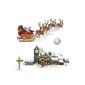 Kit wall decoration - individual additions - Santa's Workshop - Sledding - Rennes - North Pole Scene (Toy)