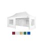 STILISTA® Faltpavillon 3 x 6 m incl. Complete side panels, waterproof, color choice, anodized EV1 all-aluminum frame, incl. Carrying bag, sealed seams, garden tent, marquee, professional quality, white Champagne Blue Green Burgundy