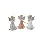 Glass Angel colorful dazzling 3 assorted in gift box * 7 cm