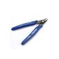 Diagonal Cutting Pliers Cable Cup Precision Stainless Steel Blue Rubber