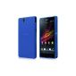 PrimaCase - Cover for Sony Xperia Z TPU Silicone Semi Transparent - Blue (Electronics)