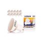 10x Ledman GU10 LED bulb spotlight 450lm - 24 SMDs - 120 ° viewing angle - GU10 base - 230 - 4.5 Watt with protective glass warm white
