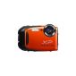 Fujifilm FinePix XP70 Compact Camera (Full HD, 16 megapixels, 6.9 cm (2.7 inch) display, 5x opt. Zoom, WiFi, waterproof (10m), shockproof (1.5m), dustproof) orange (Electronics)