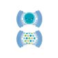 MAM 301711 - Soft silicone 6-16, pacifiers, for boys, twin pack, assorted colors, BPA free (baby products)