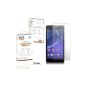 Orzly® - XPERIA Z2 Prime Protector Tempered Glass 0.3 mm - Screen Protector for SONY XPERIA Z2 SmartPhone / Téléfon Version 2014 (Models: D6502 / D6503 / D6543 / etc.) (Wireless Phone Accessory)