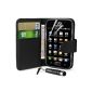 Supergets portfolio Case + Screen Protector + Cleaning Cloth + Stylus for Samsung Galaxy Ace S5830 (Electronics)