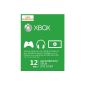 Xbox Live Gold 12 months [Code Digital - Xbox Live] (Software Download)