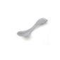Spork Combi cutlery with knife, fork and spoon for Camping & Outdoor - metallic silver