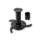 Universal ceiling mount for aluminum beamer Rotary 360 Black Max load 10 kg (Electronics)