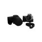 2 Parts Hard Leather Case with Tripod fixing and Flash Slot for SONY NEX-5 NEX-5N NEX-5R camera with 18-55mm Lens (Black) (Electronics)