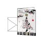 Sigel DS394 Set of 10 Christmas cards and envelopes 2 components Arabesque Pattern (Office Supplies)